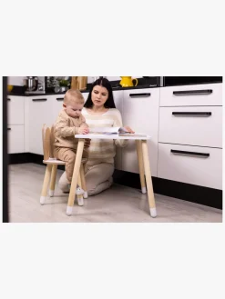 Børnemøbler|FamilySCL Family-SCL Kanin Bord & Stol Sæt, Hvid