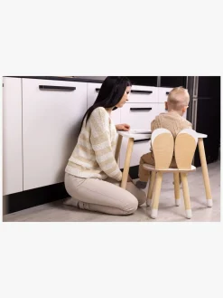 Børnemøbler|FamilySCL Family-SCL Kanin Bord & Stol Sæt, Hvid