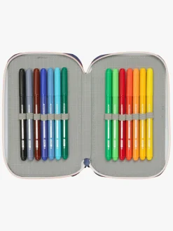 FCBarcelona Kreativt Legetøj-FC Barcelona  Fyldt Dobbelt Penalhus 29 Dele, 2ª Equipment