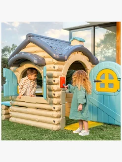 Udeleg|FEBER Casual Cottage Legehus med Lyd, Blå/Grå