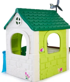 Udeleg|FEBER Eco Legehus, Grøn/Hvid