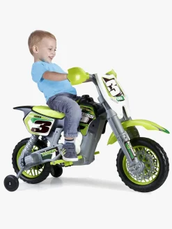 Elbiler & -Køretøjer|FEBER Elmotorcykel til Motocross, Grøn/Sort Grøn/Sort/Hvid