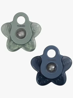 Babylegetøj|FILIBABBA Bidering Cooling Star 2-Pak, Blue Mix Blå