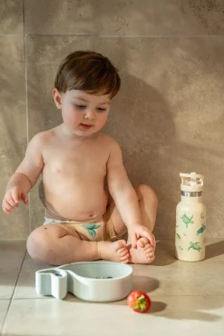 Spisetid|FILIBABBA Christian the Whale Madkasse, Blå Grå