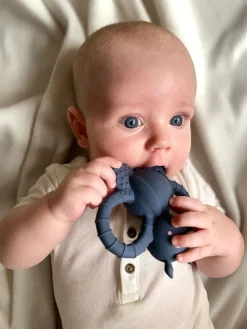 FILIBABBA Babylegetøj-Felix the Fly Bidelegetøj, Muddly Blue