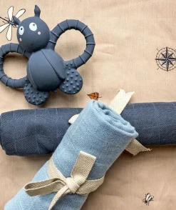 FILIBABBA Babylegetøj-Felix the Fly Bidelegetøj, Muddly Blue