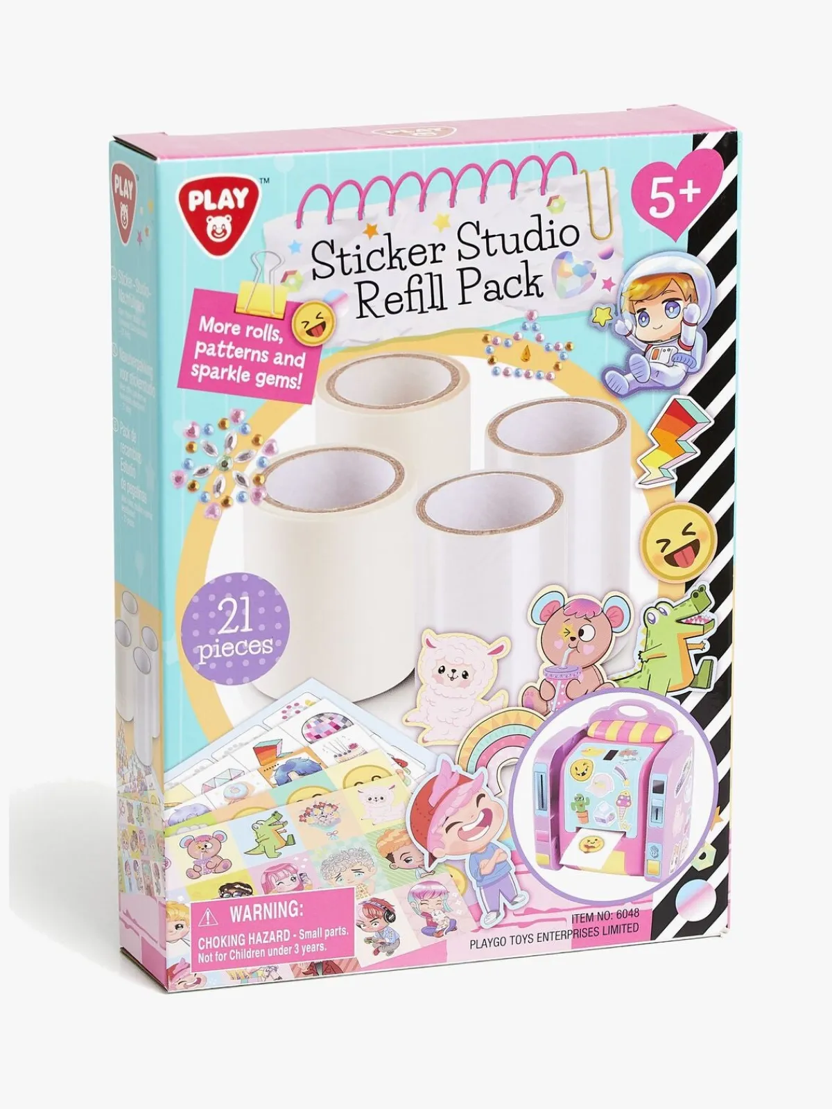 Fippla Kreativt Legetøj-Klistermærkesæt Studio Refill Pack 21 Dele