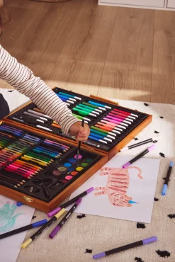 Kreativt Legetøj|Fippla Maleæske i Træ 150 Dele