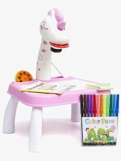 Fippla Kreativt Legetøj-Tegnetavle med Projektør & Lys, Pink