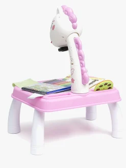 Fippla Kreativt Legetøj-Tegnetavle med Projektør & Lys, Pink