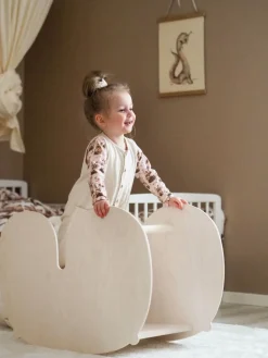 Børnemøbler|FitWood NUPPU Gyngehest, Birketræ