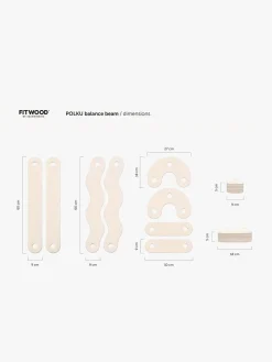 Børnemøbler|FitWood POLKU Balancebane L, Sage