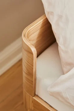 Børnesenge & Tilbehør|Flexa Juniorseng Afrundet Sengegavl, Eg