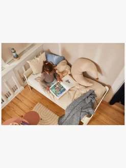 Børnesenge & Tilbehør|Flexa Juniorseng Afrundet Sengegavl, Cremehvid