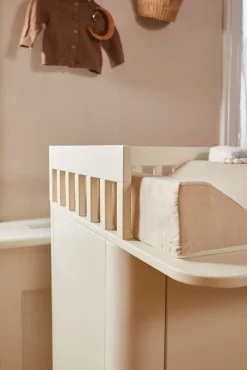 Pusleborde|Flexa Pusleenhed med Ekstra Topplade, Cremehvid