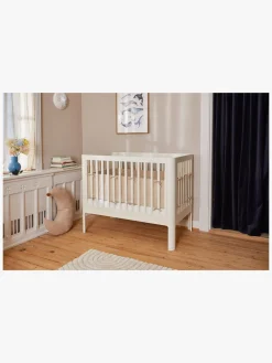 Børnesenge & Tilbehør|Flexa Tremmeseng, Cremehvid