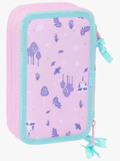 Kreativt Legetøj|DisneyFrozen Frozen Cool Days Tredelt Penalhus, Lyserød/Turkis Lyserød/Blå