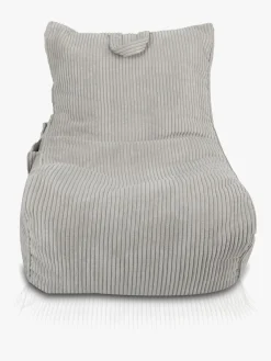 Børn Furini Børnemøbler-Flavio Sækkestol Velour, Lysegrå