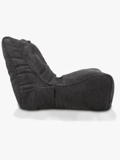 Børnemøbler|Furini Flavio Sækkestol Velour, Mørkegrå