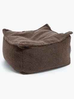 Børnemøbler|Furini Nila Puf Bouclé, Mørkebrun