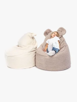 Børnemøbler|Furini Yogi Sækkestol Bouclé, Cappucino