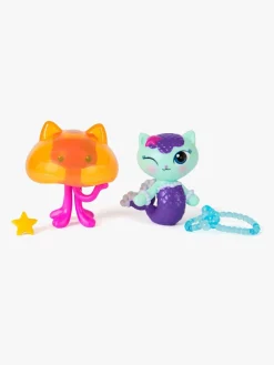 GabbysDollhouse Legetøjsfigurer-Gabby's Dollhouse Figur 2-pak Mercat & Cat Jelly Fish