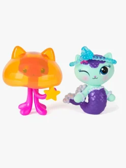GabbysDollhouse Legetøjsfigurer-Gabby's Dollhouse Figur 2-pak Mercat & Cat Jelly Fish