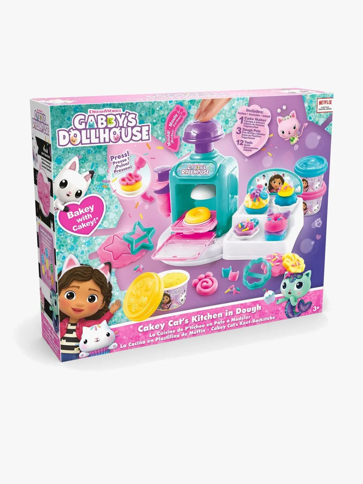 GabbysDollhouse Kreativt Legetøj-Gabby's Dollhouse Modellervoks Kagemaskine