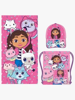 Uv & Strand|GabbysDollhouse Gabby's Dollhouse Sæt med Kasket, Håndklæde & Gymnastikpose