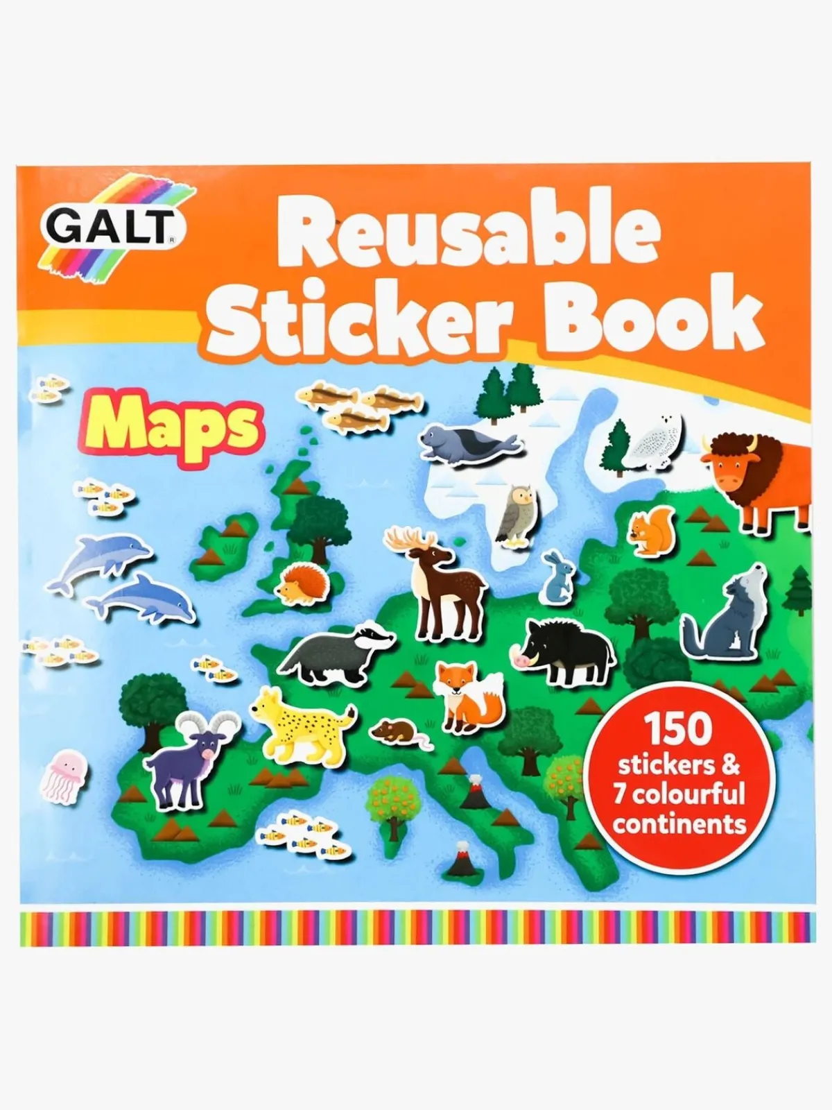 Kreativt Legetøj|Galt Klistermærkebog Genanvendelig Kort