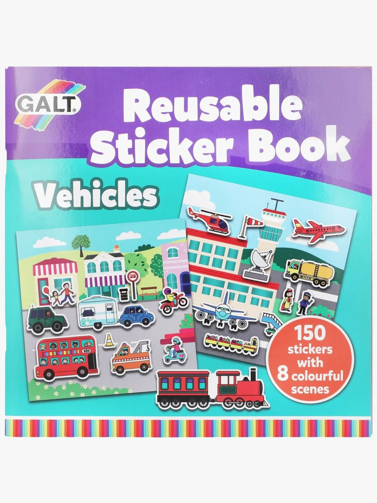 Kreativt Legetøj|Galt Klistermærkebog Genanvendelig Transportmiddel
