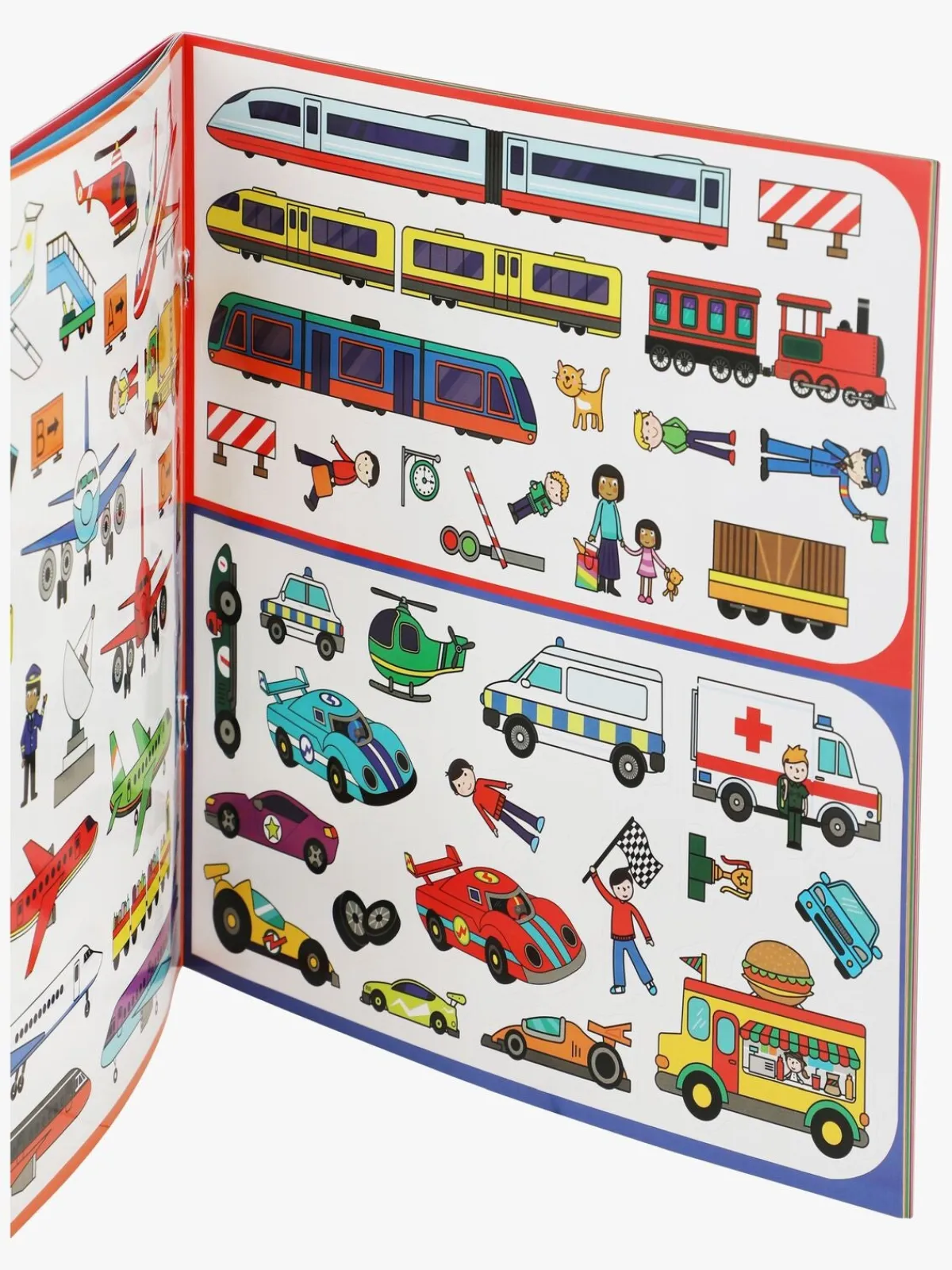 Kreativt Legetøj|Galt Klistermærkebog Genanvendelig Transportmiddel