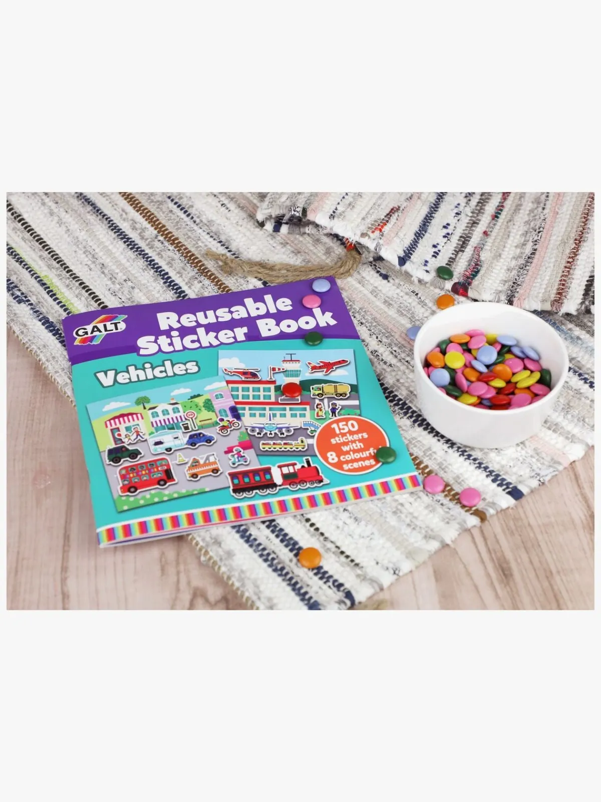 Kreativt Legetøj|Galt Klistermærkebog Genanvendelig Transportmiddel