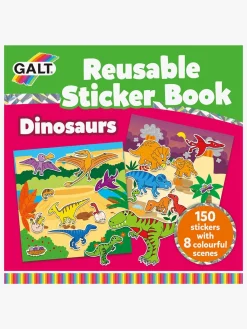 Galt Kreativt Legetøj-Klistermærkebog Genanvendelig Dinosaur