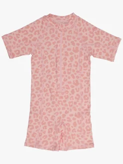 Børn Geggamoja Uv & Strand-UV-Dragt, Pink Leo