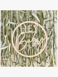 Interiør|GingerRay Ginger Ray Træskilt, Hey Baby Flerfarvet