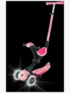 Løbehjul|Globber Go-Up Deluxe Lights Trehjulet Løbehjul, Pastel Pink Lyserød