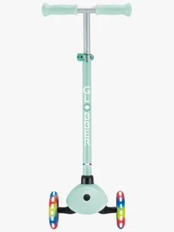 Globber Løbehjul-Primo Sammenklappelig Lights V2 Trehjulet Løbehjul, Pestel Mint