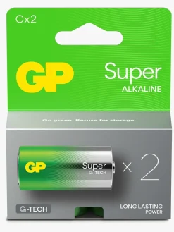 GPBatterier Elektronik & Media-GP Super Alkaline G-TECH C/LR14 Batterier 2-Pak