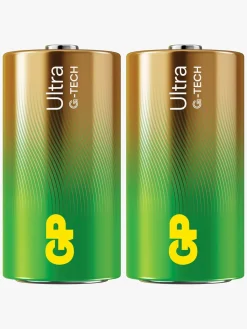 GPBatterier Elektronik & Media-GP Ultra Alkaline G-TECH C/LR14 Batterier Svanemærket 2-Pak