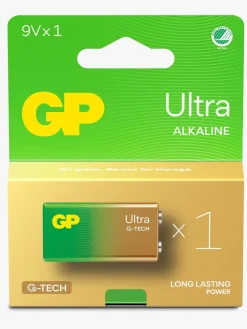 Elektronik & Media|GPBatterier GP Ultra Alkaline G-TECH 9V Batteri Svanemærket 1-Pak