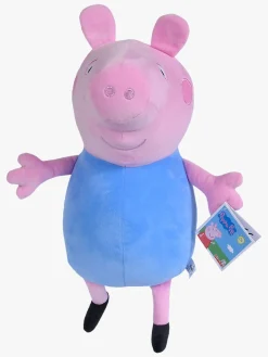 Dukker & Bamser|PeppaPig Gurli Gris Bamse George, 31cm Lyserød/Blå