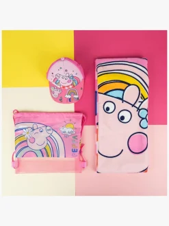 Uv & Strand|PeppaPig Gurli Gris Håndklæde Gymnastikpose & Kasket Sæt, Pink