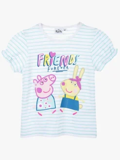 Børn PeppaPig Overdele-Gurli Gris T-shirt, Turquoise