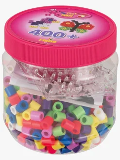 Kreativt Legetøj|Hama Maxi Perlekasse 400 stk. Lyserødt Låg