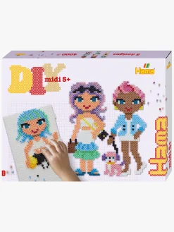 Kreativt Legetøj|Hama Midi Gaveæske Fashion Girls 4000 Stk.
