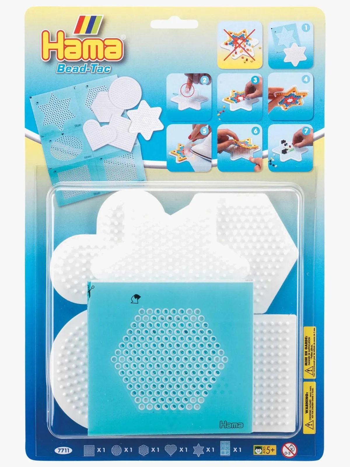 Kreativt Legetøj|Hama Midi Pegboard Blister 5 stk. m. Perler