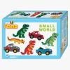 Hama Kreativt Legetøj-Midi Perler Gaveæske Small World Dino Cars 2.000 Stk.