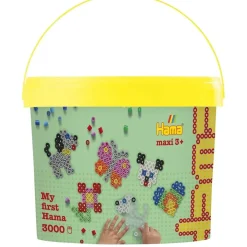Kreativt Legetøj|Hama Midi Spand med Perler 3000 Stk.