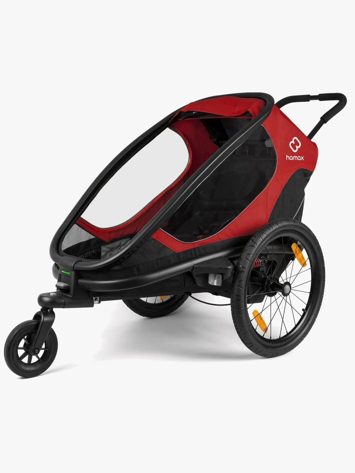 Aktivitetsvogne|Hamax Outback ONE Cykelanhænger, Red/Black Rød/Sort
